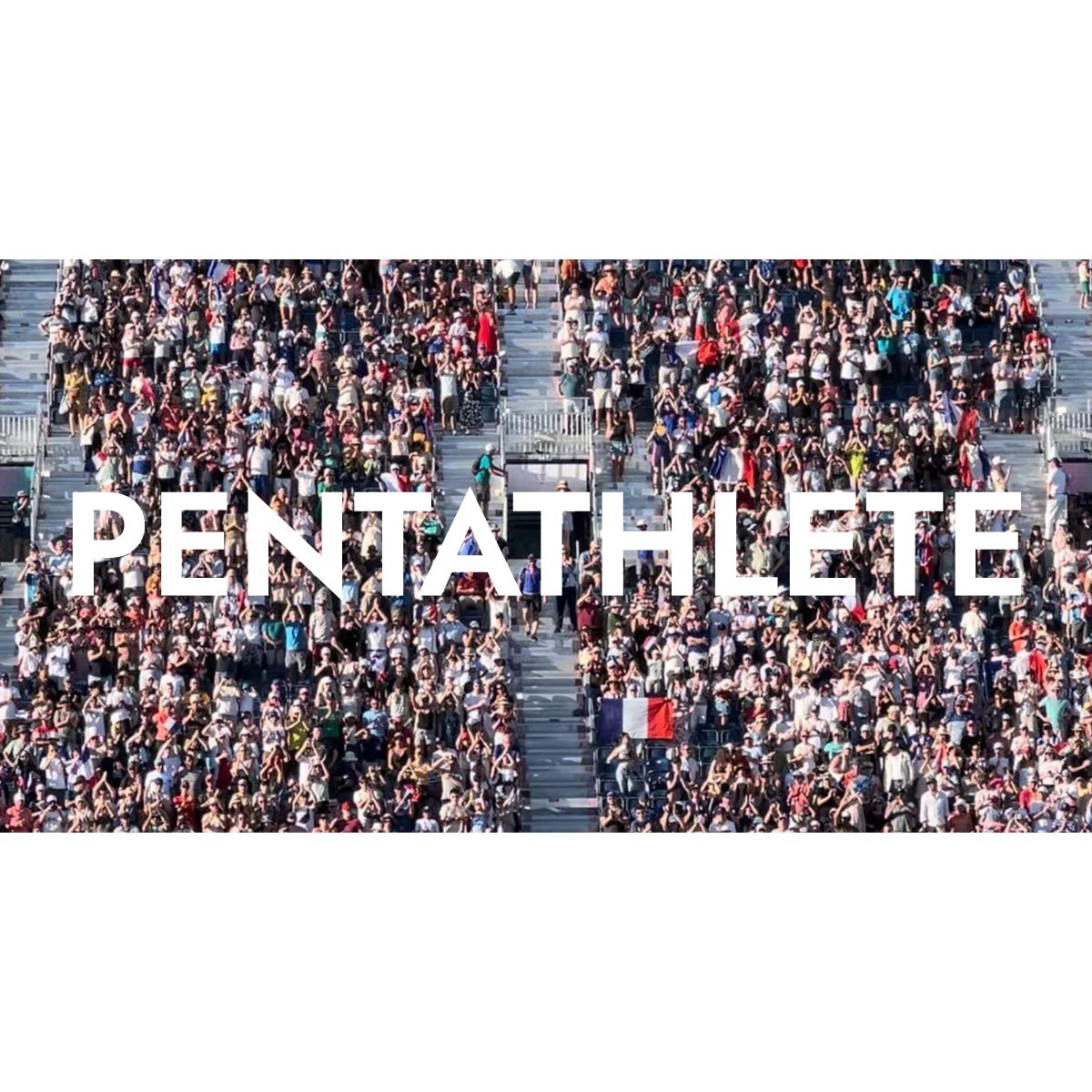 Pentathlete logo Modern Pentathlon event crowd