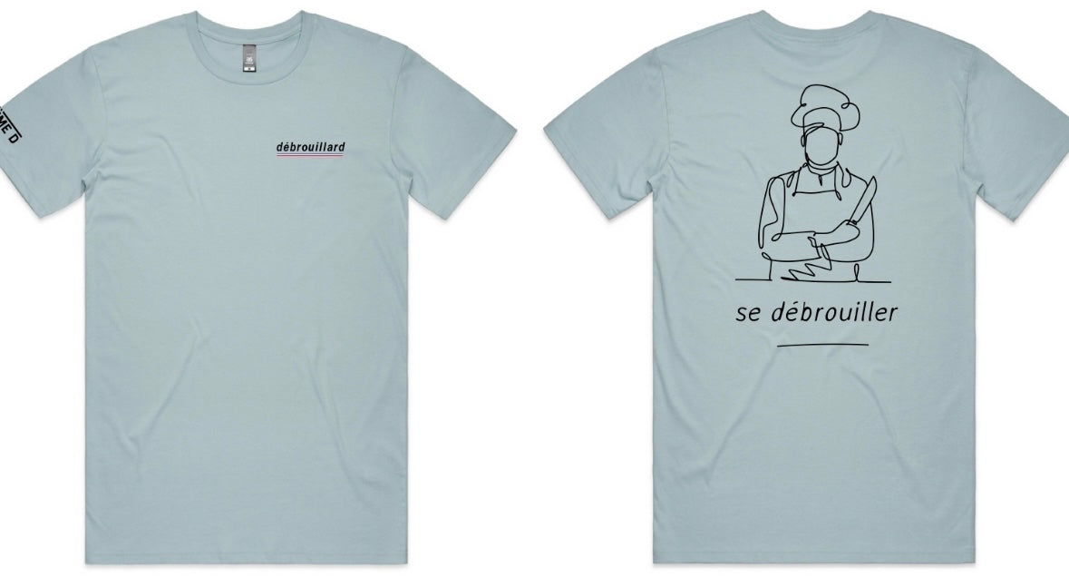 Debrouillard blue chef shirt