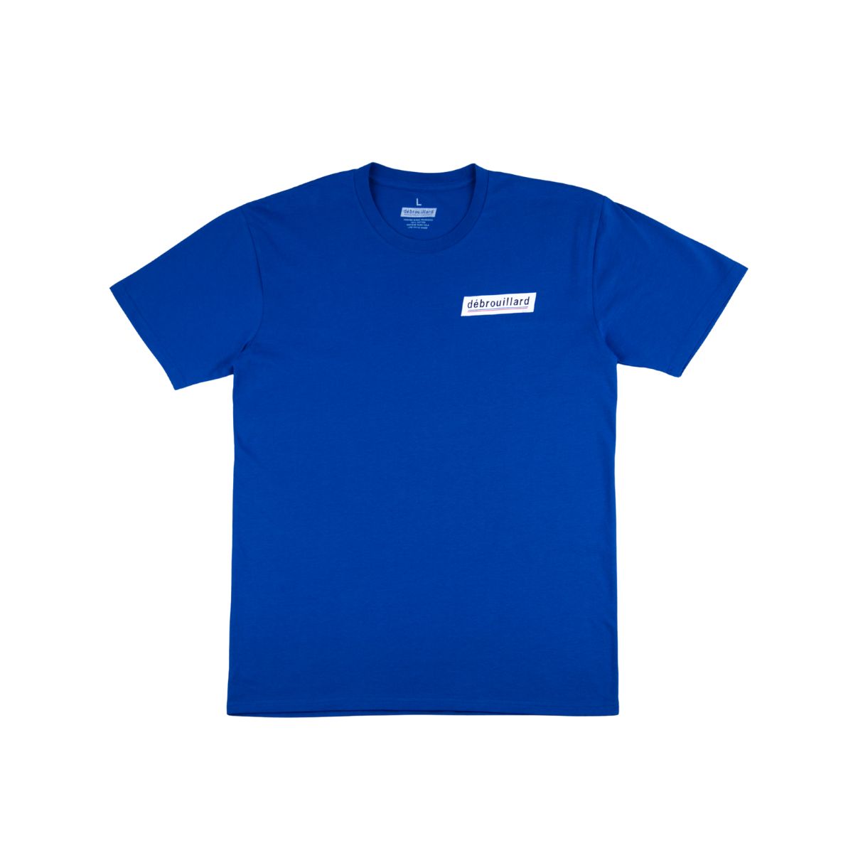 Debrouillard blue logo t shirt