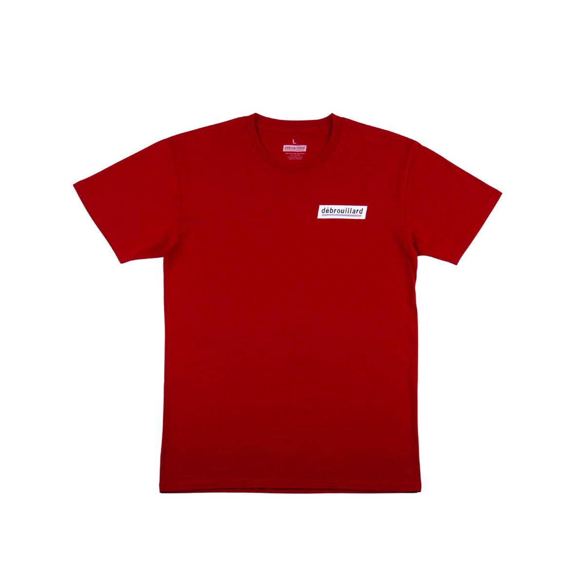 Debrouillard red logo t shirt