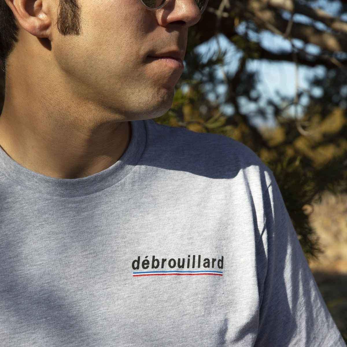 Debrouillard shirt grey cotton