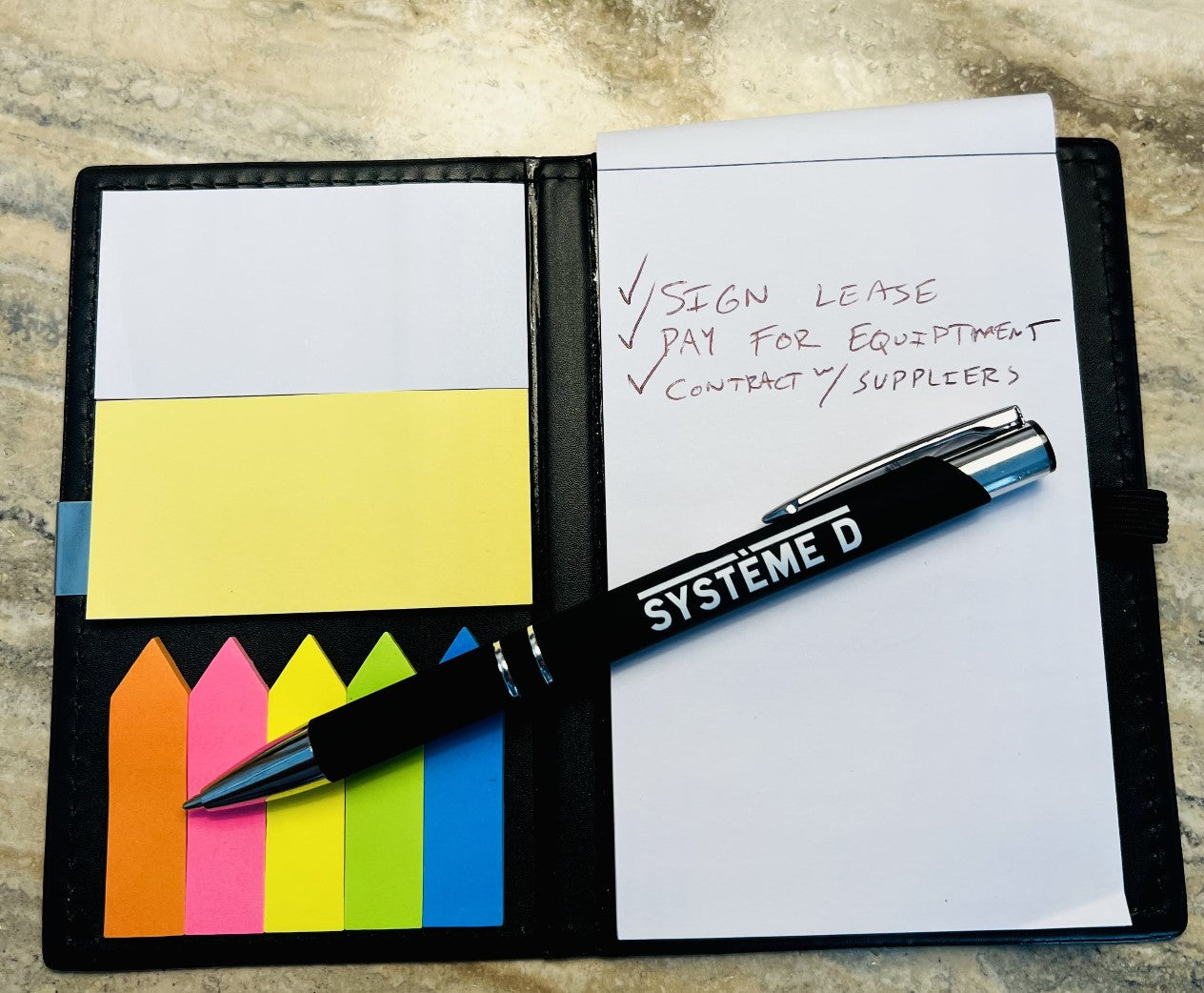 Systeme D notebook and pen